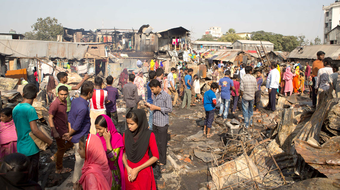 BRAC stands by fire victims of Sattala slum